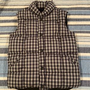 Unisex youth boys girls down vest, kids large, 6x-7.